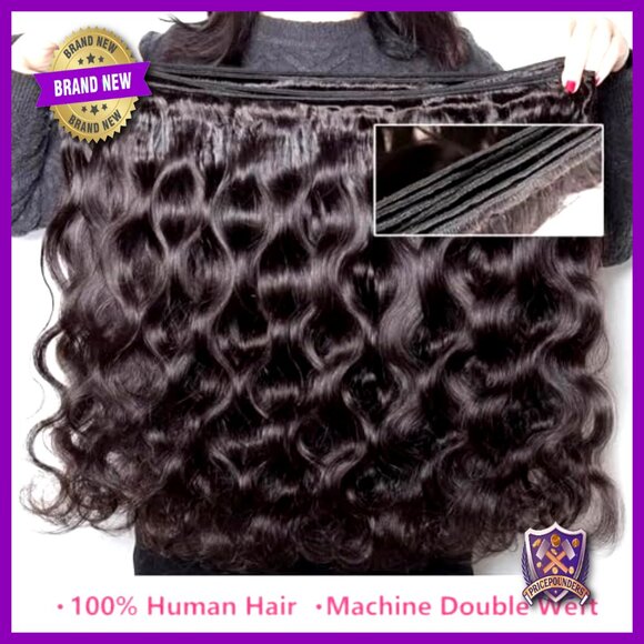 Brazilian Virgin Human Hair Bundles with 4x4 Lace Closure Body Wave main image 6